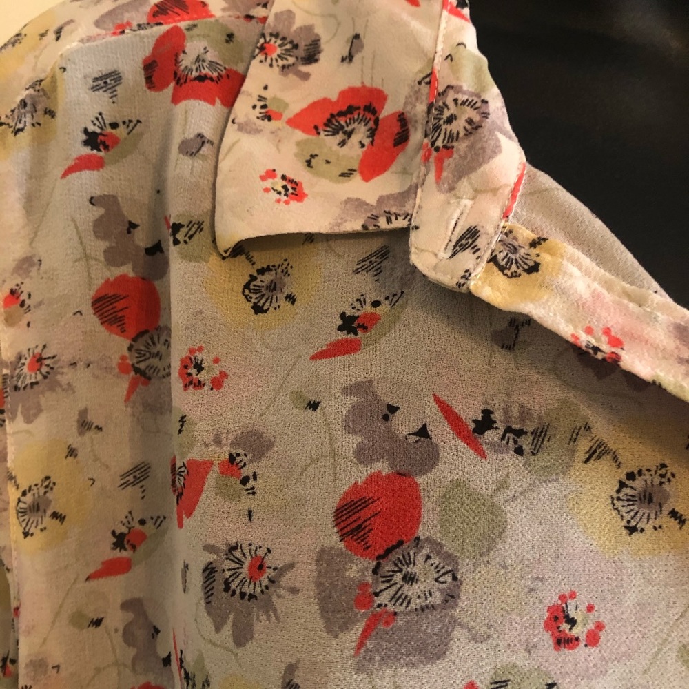 LOFT sheer blouse